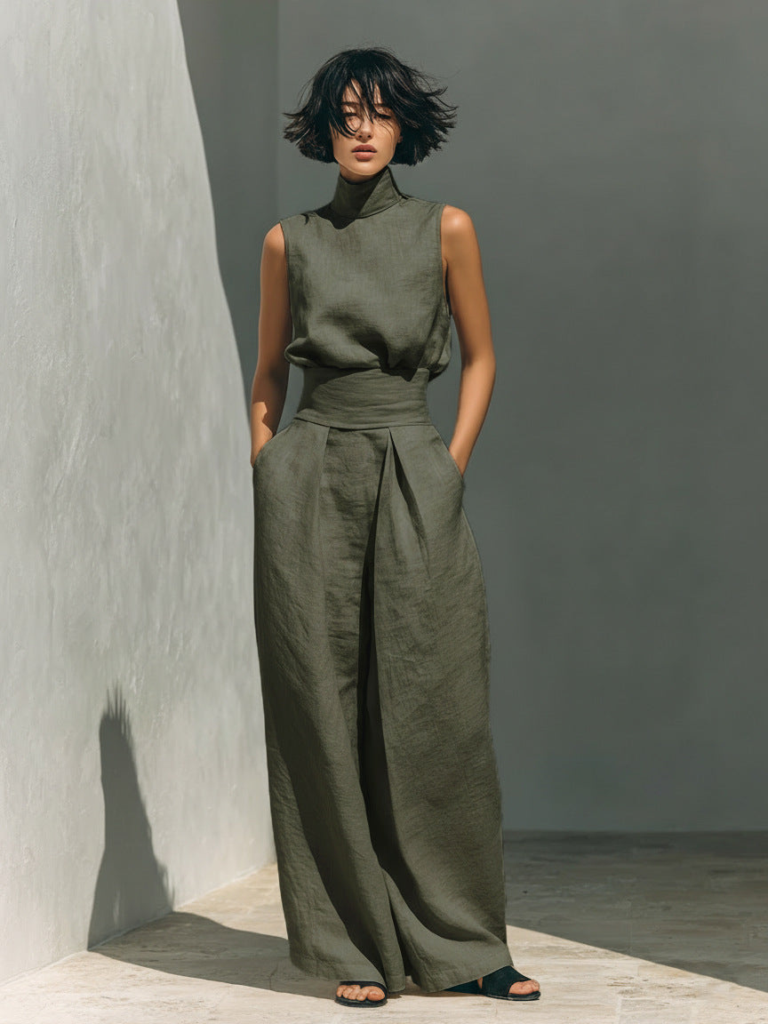 Let it Flow Women’s Linen Two-Piece Set