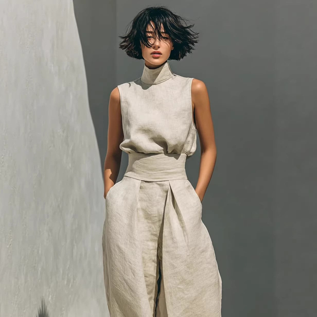 Let it Flow Women’s Linen Two-Piece Set