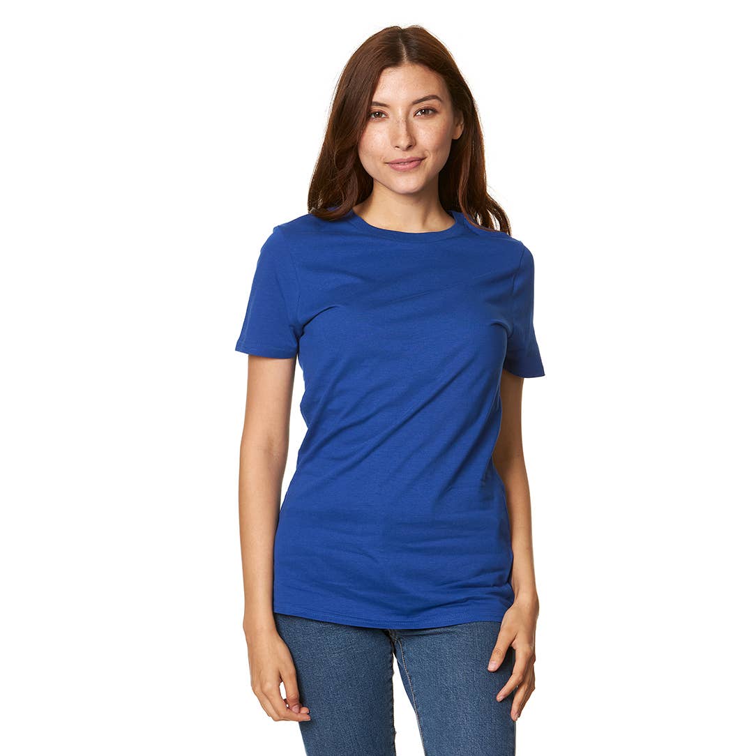 4001 - Women's Essential Tee: White / Large