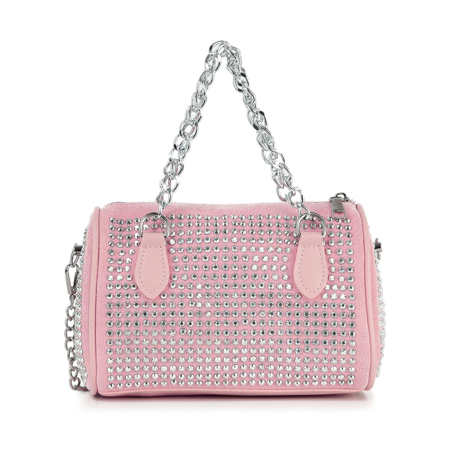 Crystal Clear Mini Rhinestone Duffle Bag
