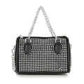 Crystal Clear Mini Rhinestone Duffle Bag