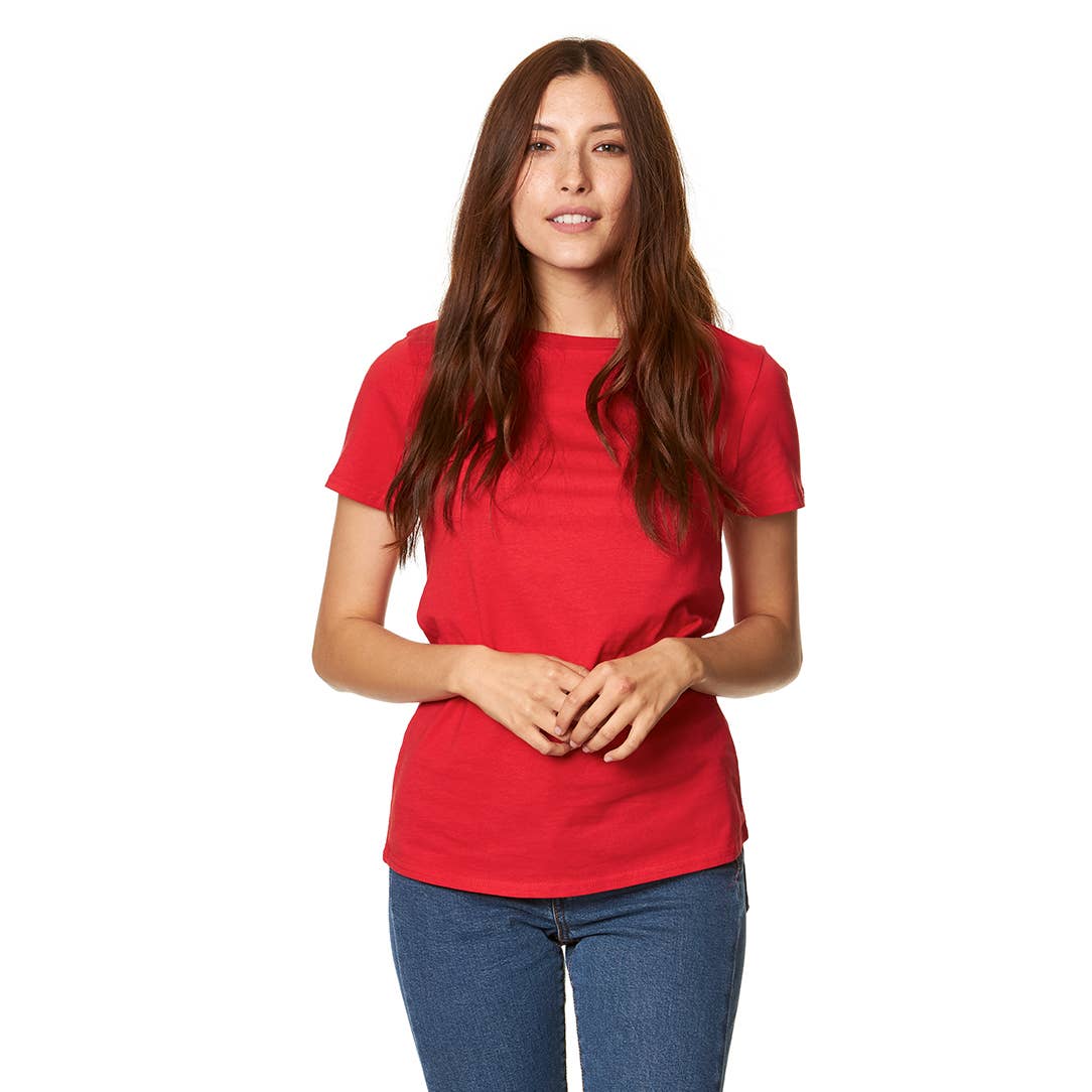 4001 - Women's Essential Tee: White / Small