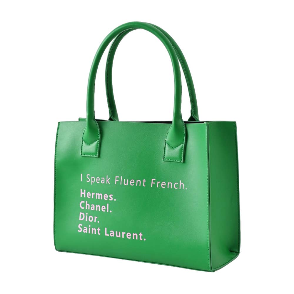 Pink French Messenger Bag