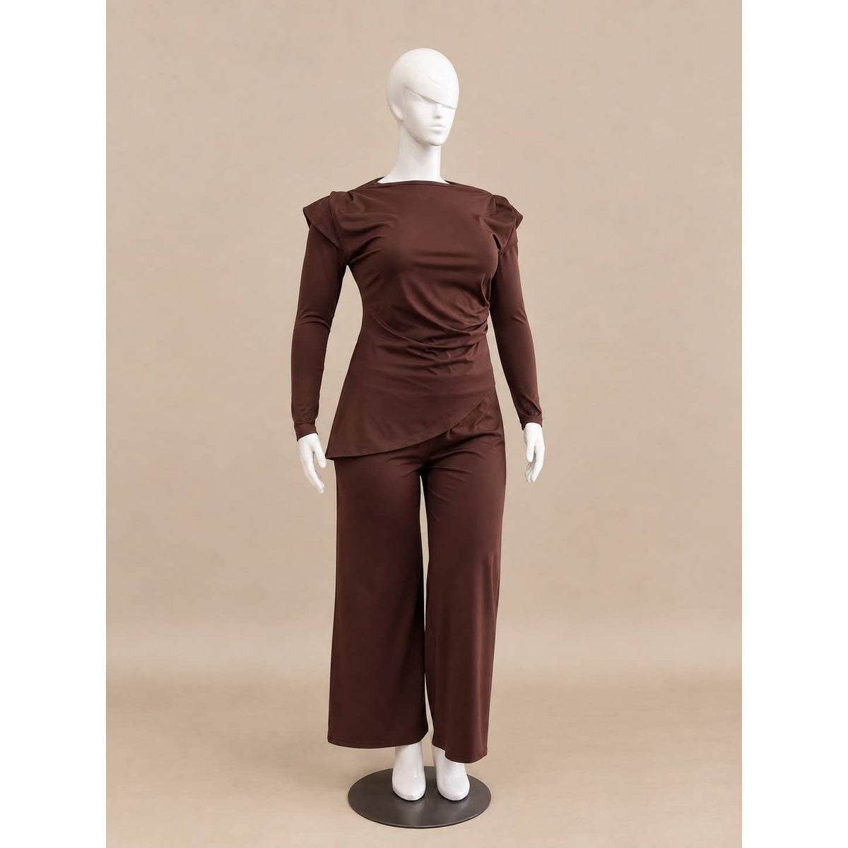 PLUS SCULPTED MOTION PANTS SET: BLACK / 1X-2X-3X(1-1-1)