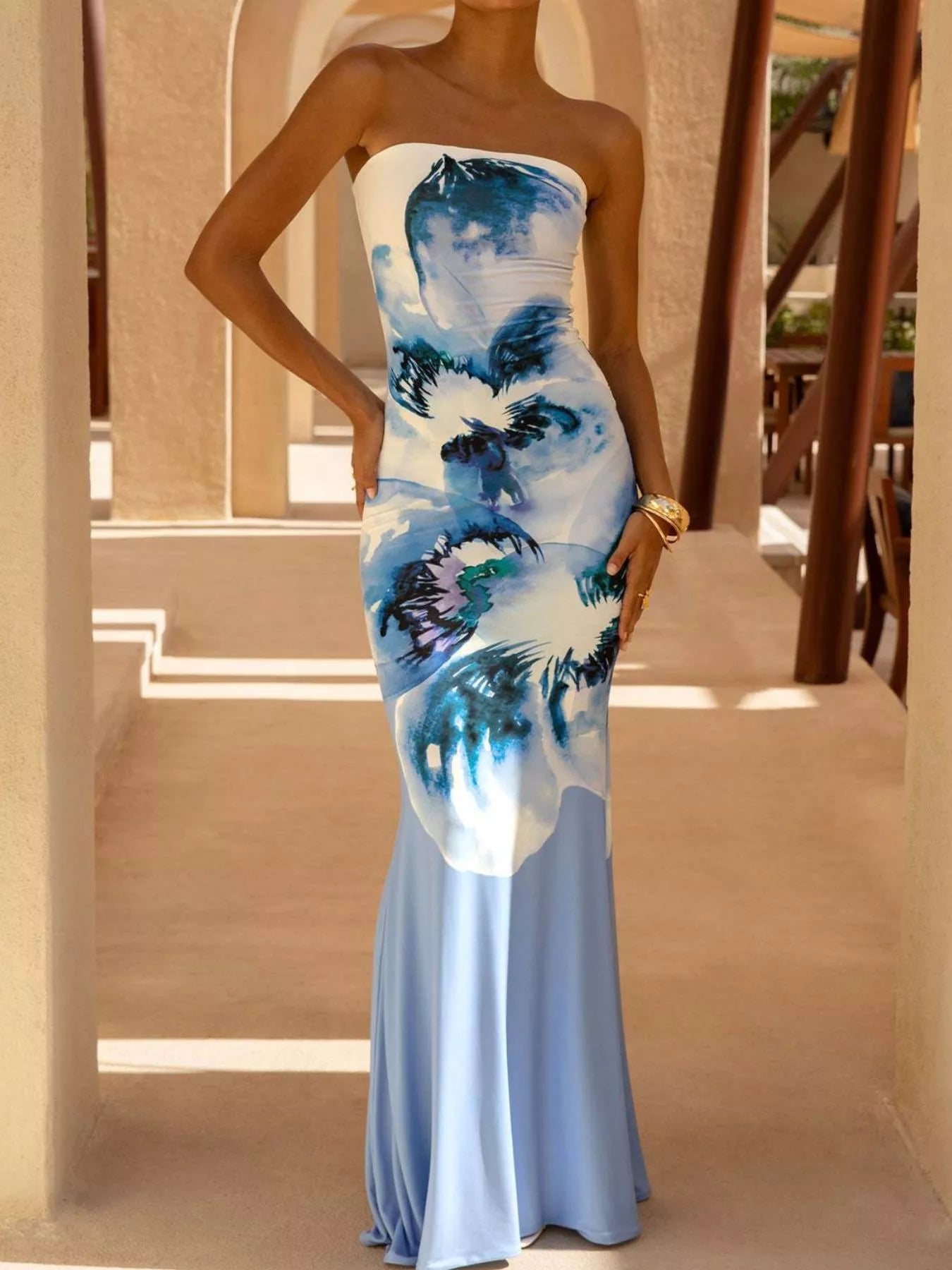 Tube Bodycon Maxi Dress