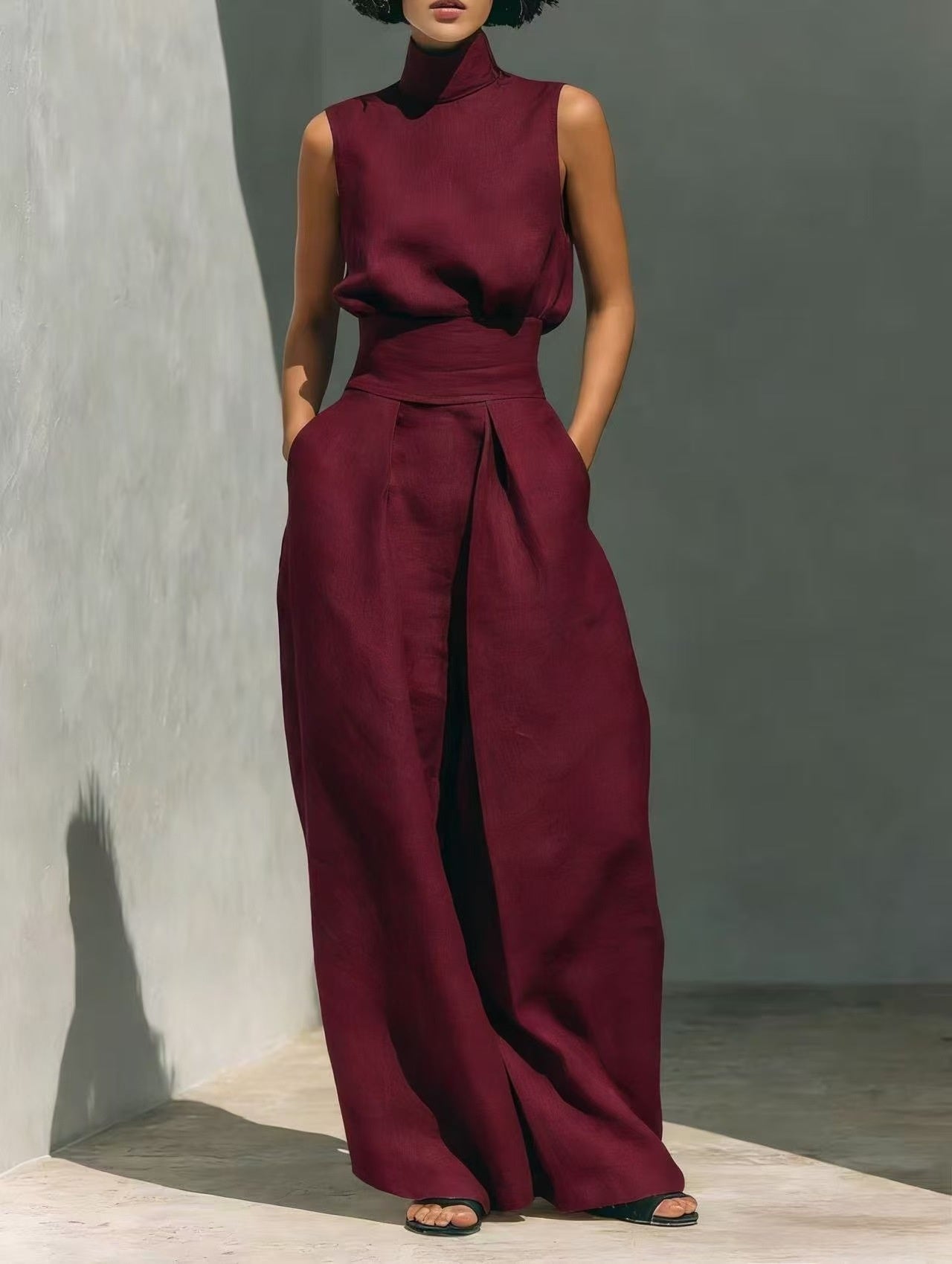 Let it Flow Women’s Linen Two-Piece Set