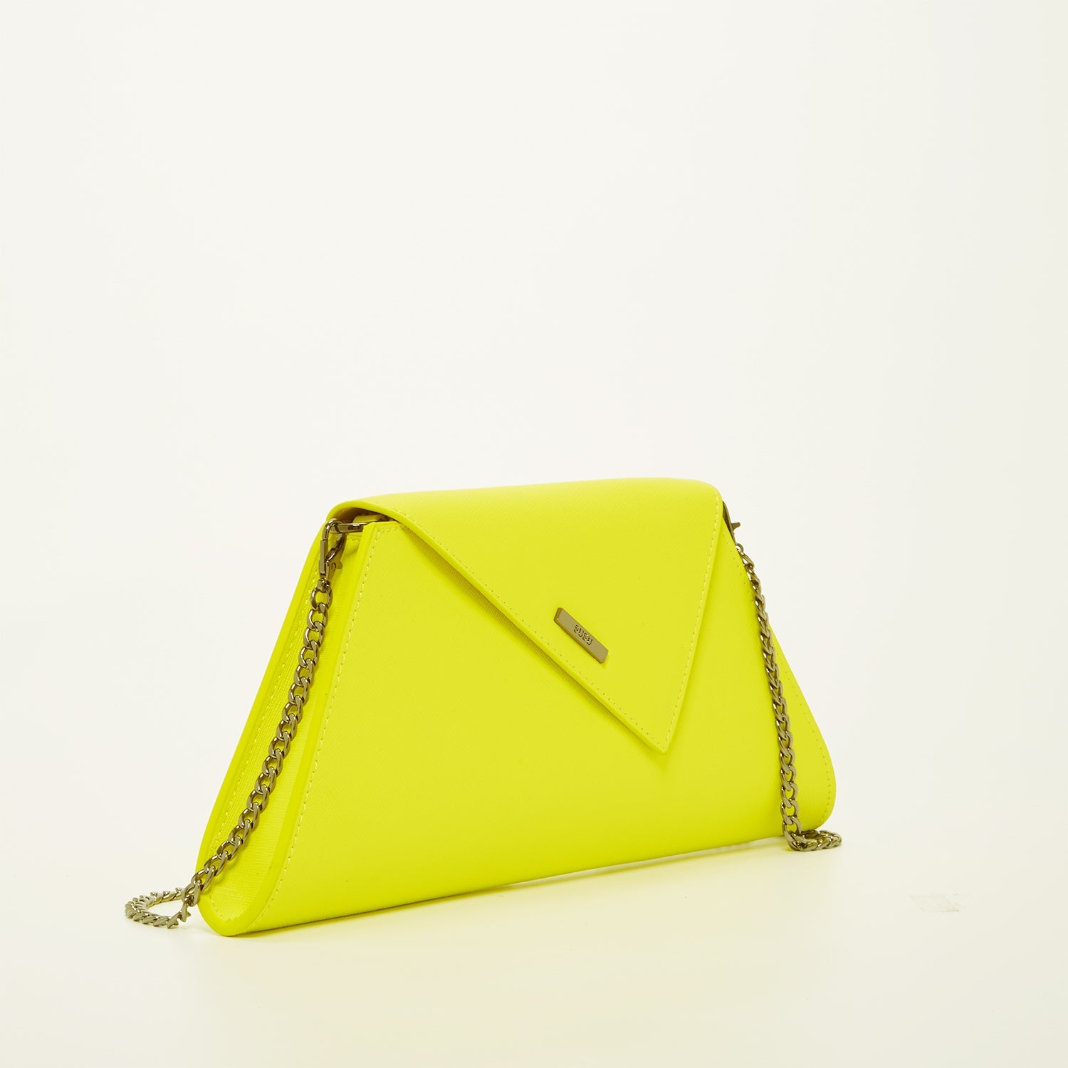 Yellow Purse Leather Clutch Bag Unique Evening Purse Women's Handbag