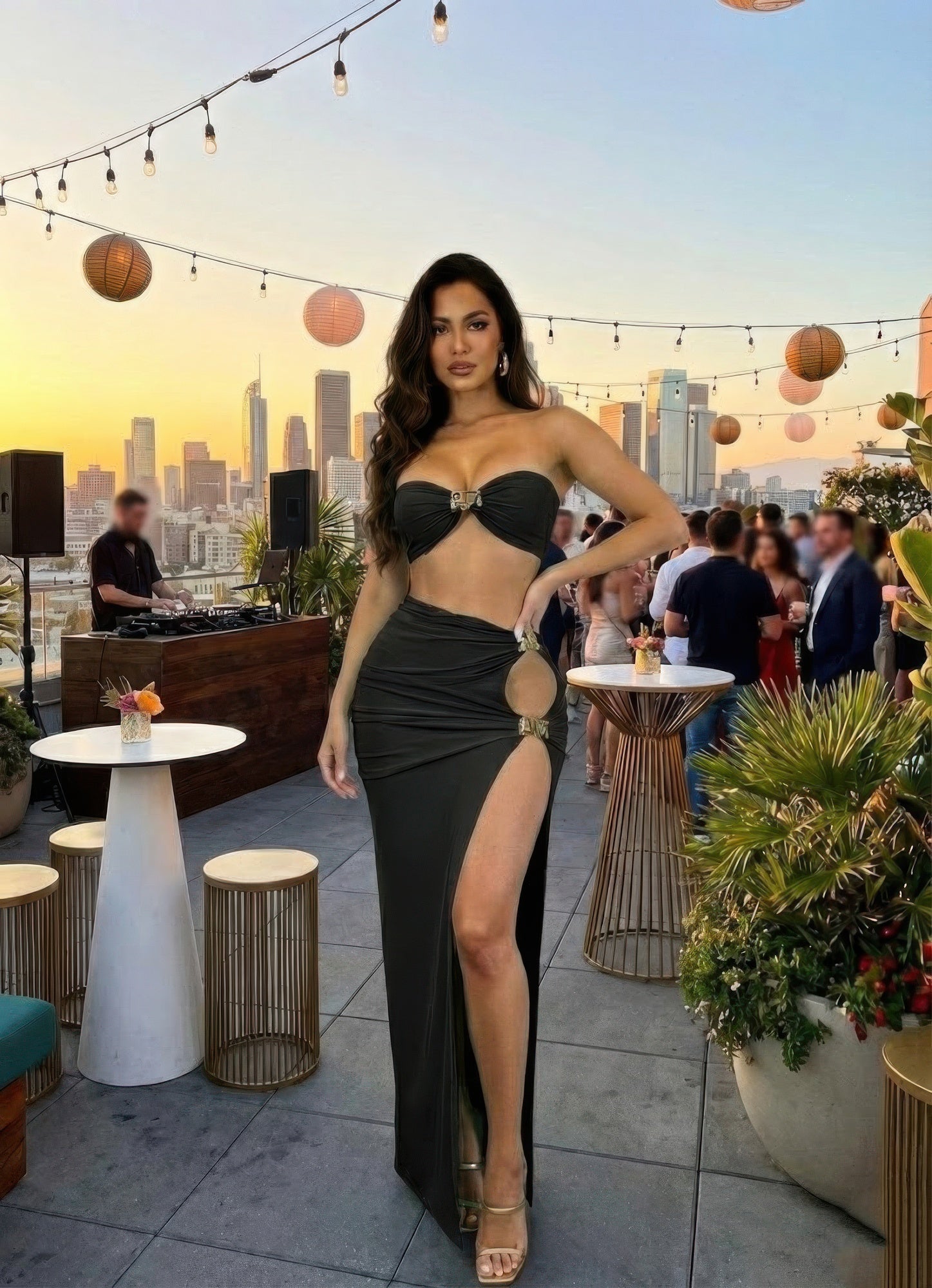 Jenna Matching Bandeau Skirt Set