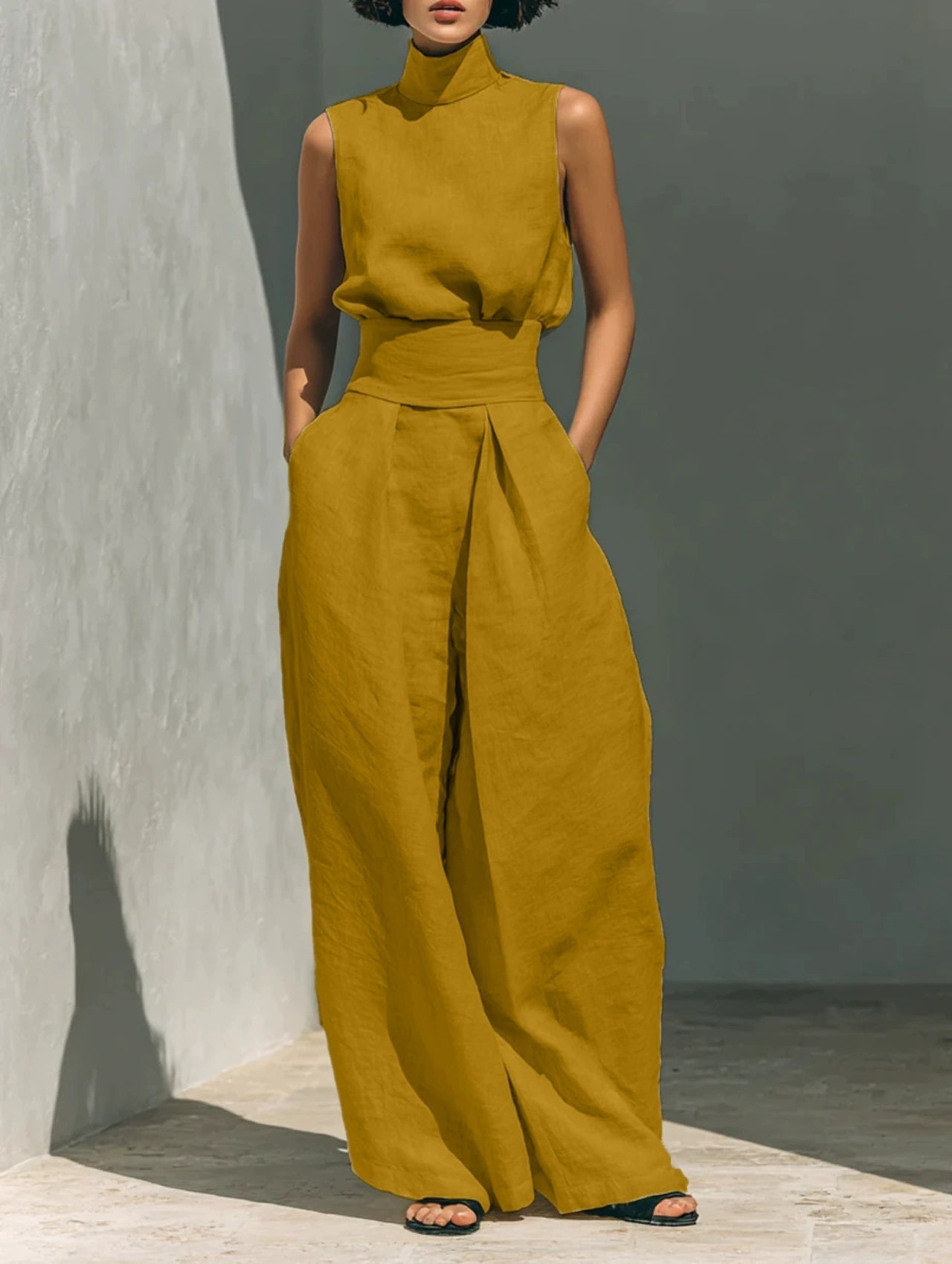Let it Flow Women’s Linen Two-Piece Set