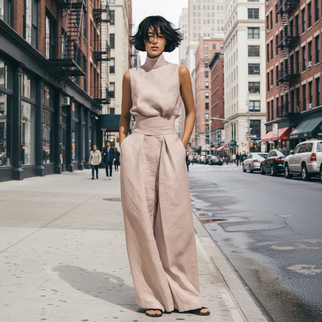 Let it Flow Women’s Linen Two-Piece Set