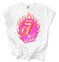 Wild woman flame tee or sweatshirt