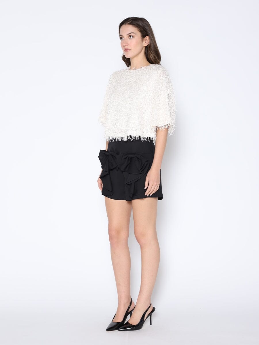 Gracia Fashion Women's Tinsel-Style Bell Sleeve Top