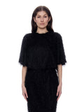 Gracia Fashion Women's Tinsel-Style Bell Sleeve Top